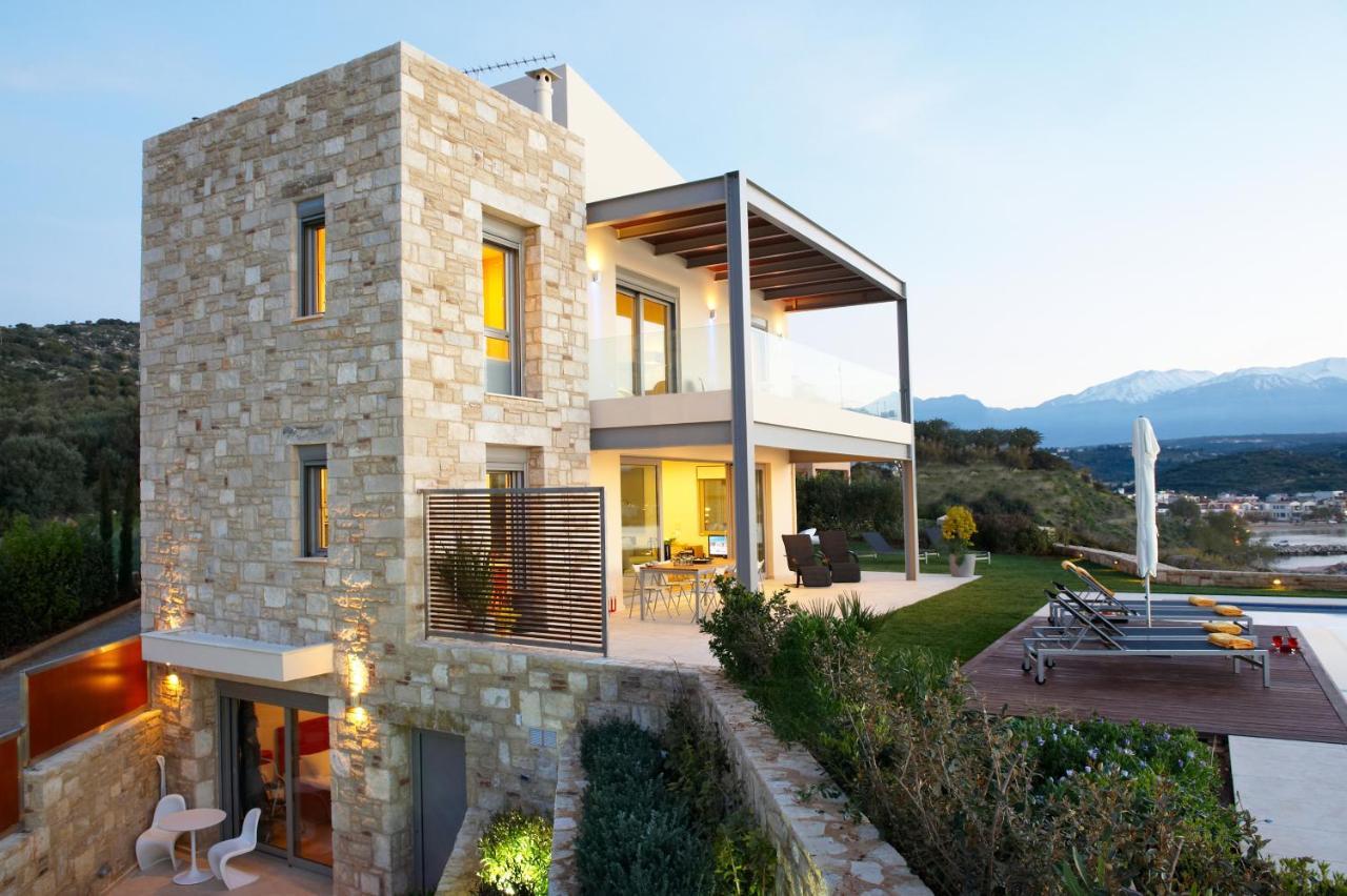 Sk Place Luxury Seafront Villas Chania Almirida Exteriör bild
