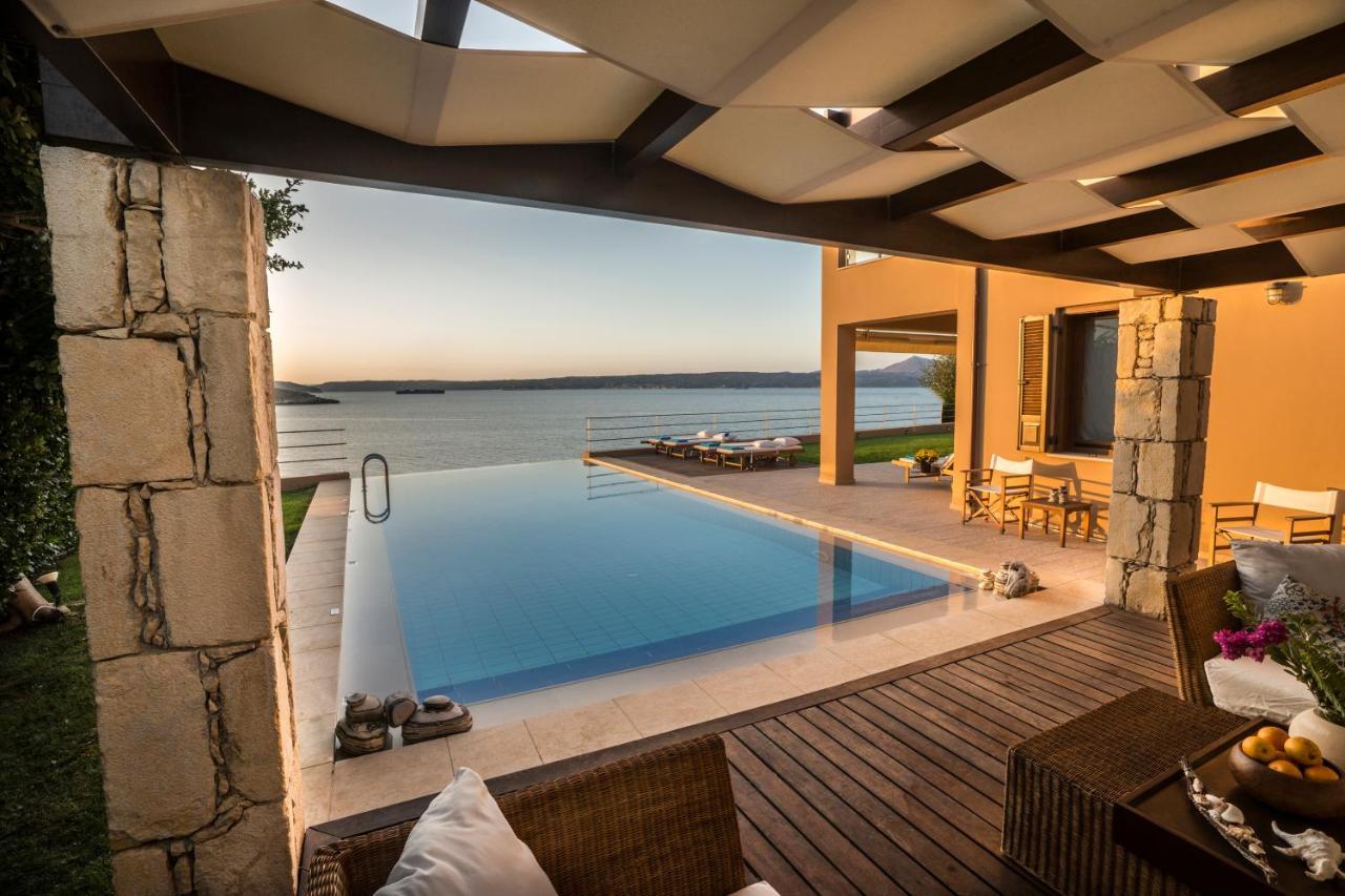 Sk Place Luxury Seafront Villas Chania Almirida Exteriör bild