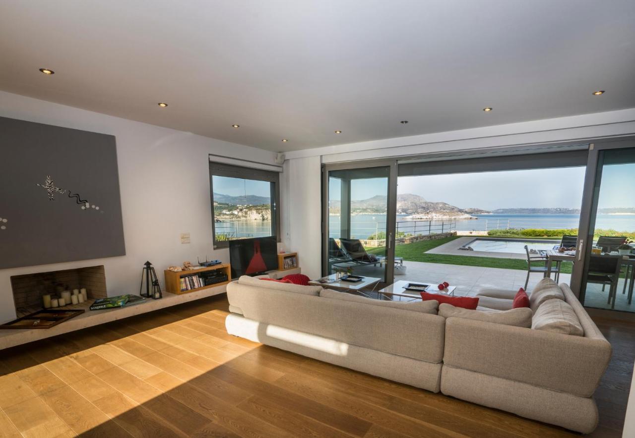 Sk Place Luxury Seafront Villas Chania Almirida Exteriör bild