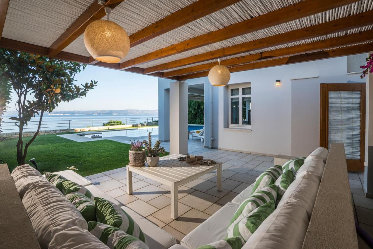 Sk Place Luxury Seafront Villas Chania Almirida Exteriör bild