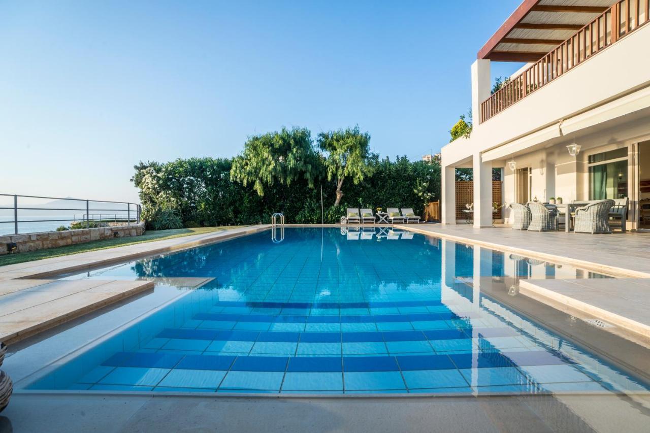 Sk Place Luxury Seafront Villas Chania Almirida Exteriör bild