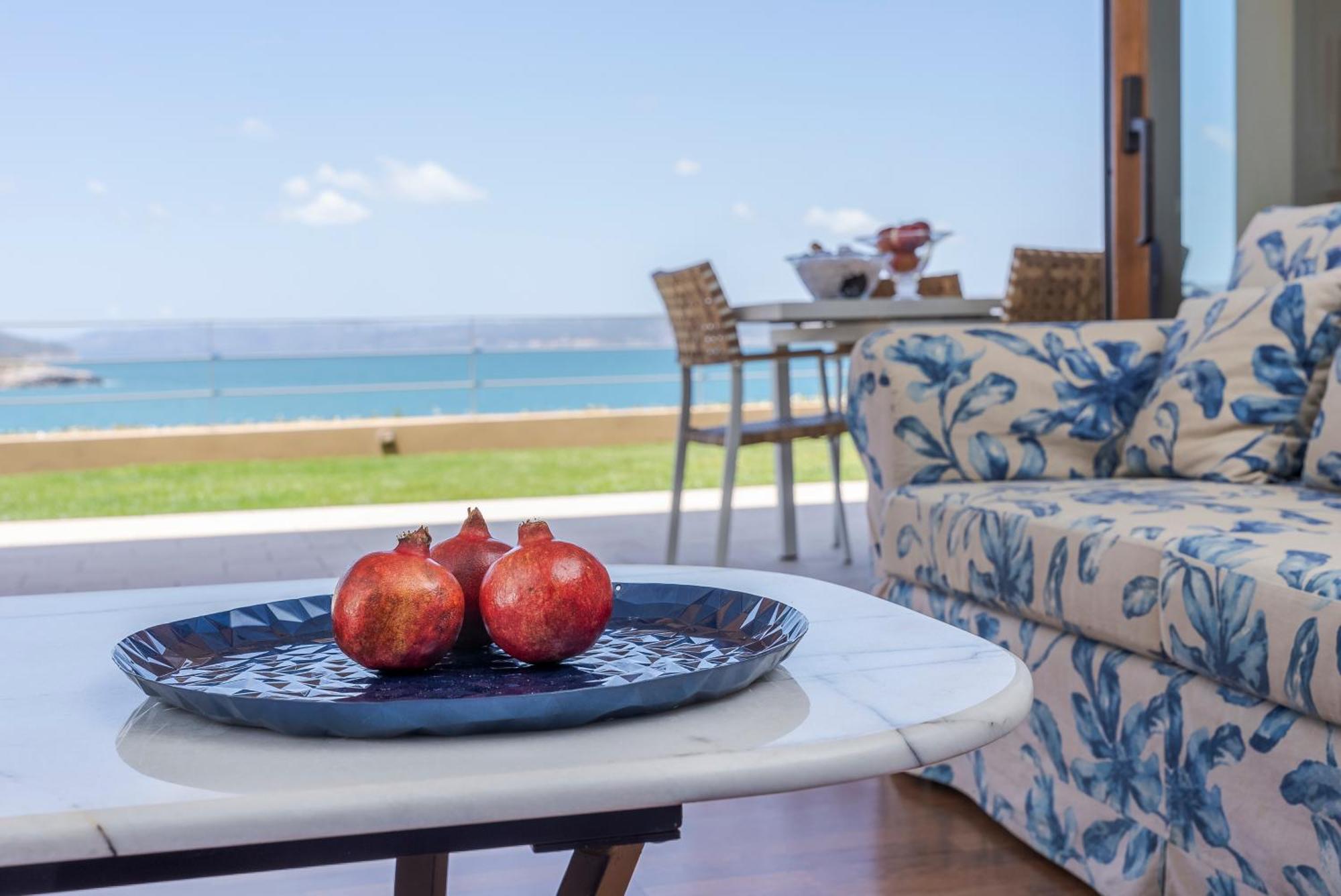 Sk Place Luxury Seafront Villas Chania Almirida Exteriör bild