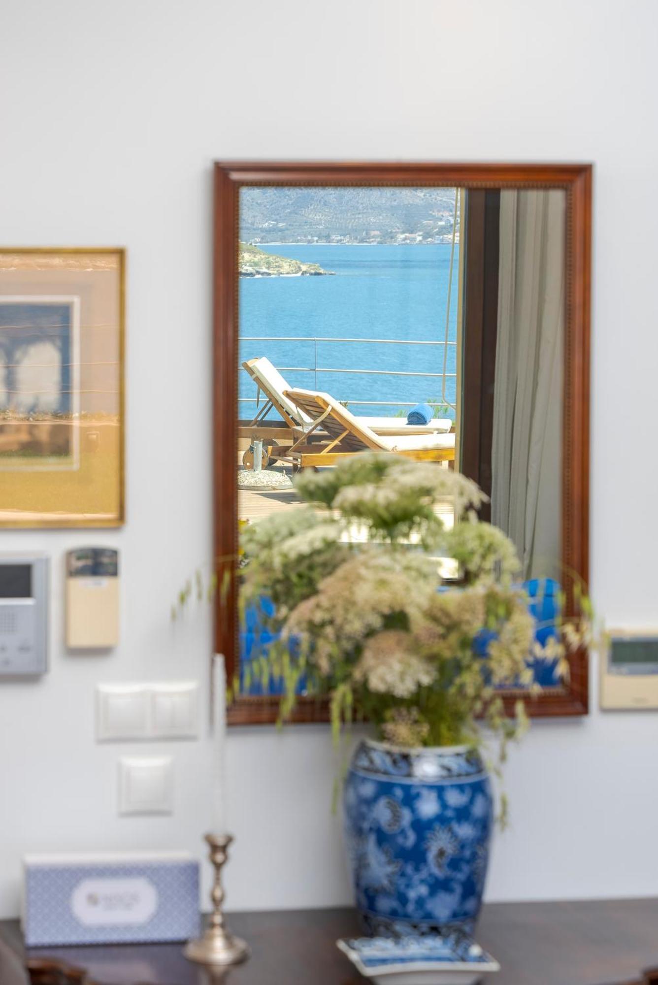 Sk Place Luxury Seafront Villas Chania Almirida Exteriör bild