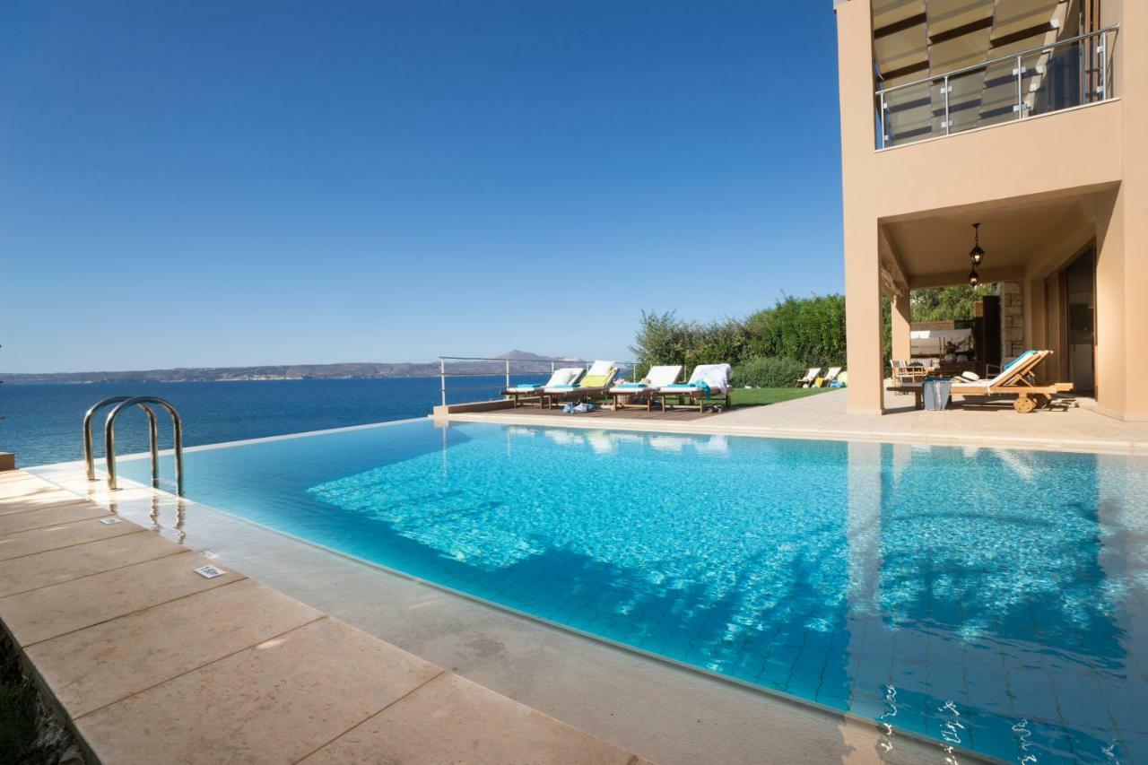 Sk Place Luxury Seafront Villas Chania Almirida Exteriör bild