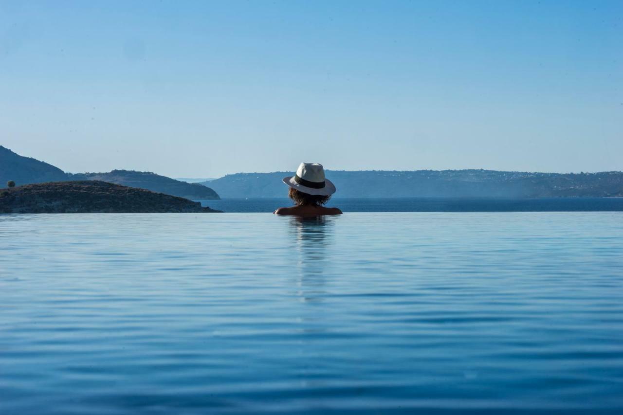 Sk Place Luxury Seafront Villas Chania Almirida Exteriör bild